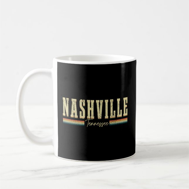 Caneca De Café Nashville Tennessee Music City (Esquerda)