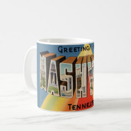 Caneca De Café Nashville Tennessee Postcard Greeting Mug