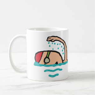 Caneca De Café Natação