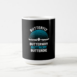 Caneca De Café Natação - Borboleta Borboleta