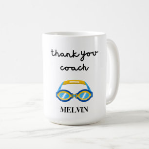 Caneca De Café Natação Coach Mug, Obrigado pelo Treinador de Espo
