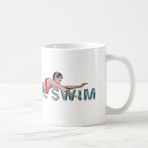 Caneca De Café Natação SUPERIOR da menina da natação