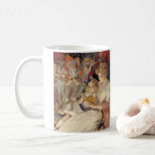 Caneca De Café Natais vintages, História da Hora de Leitura da M