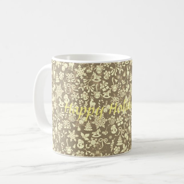 Caneca De Café Natal (Frente Esquerda)