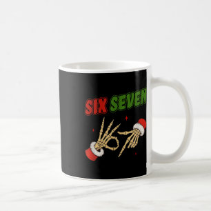 Caneca De Café Natal 67 Seis Sete Esqueleto Papai Noel Engraçado