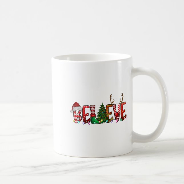 Caneca De Café Natal - Acredite no Pai Natal Acredite no Natal (Direita)