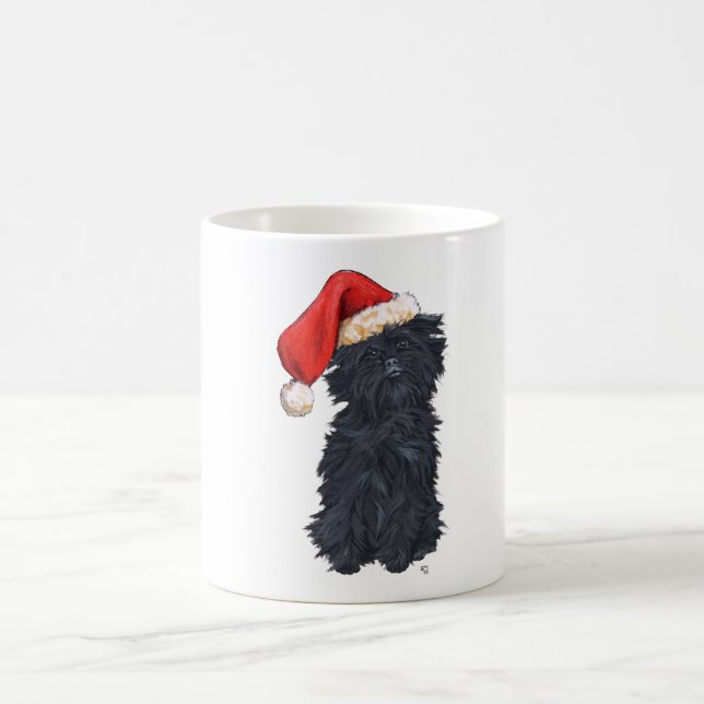 Caneca De Café Natal Affenpinscher (Centro)