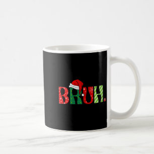 Caneca De Café Natal Alegre das Mulheres Bruh Papai Noel Neve Nat