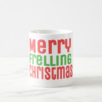 Caneca De Café Natal alegre de Frelling!