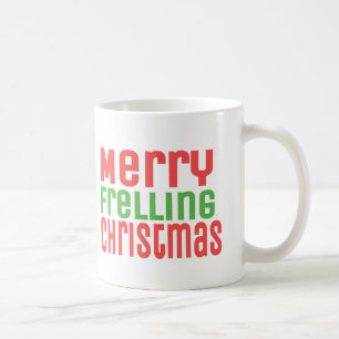 Caneca De Café Natal alegre de Frelling!