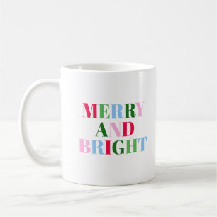 Caneca De Café Natal Alegre e Brilhante