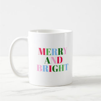 Caneca De Café Natal Alegre e Brilhante