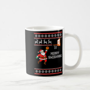 Caneca De Café Natal Alegre Swishmas Design de Basquete Feio