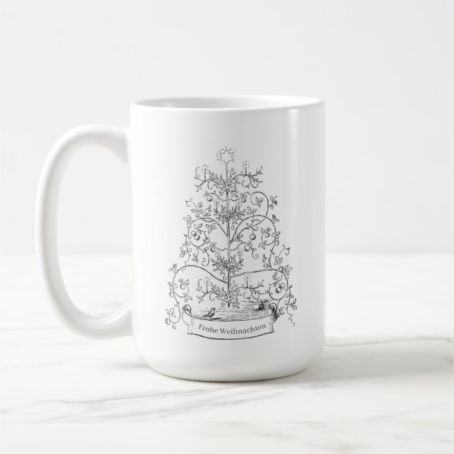 Caneca De Café Natal Alemão Antigo (Esquerda)