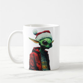 Caneca De Café Natal Alien
