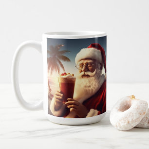 Caneca De Café Natal animado para Papais noeis em julho