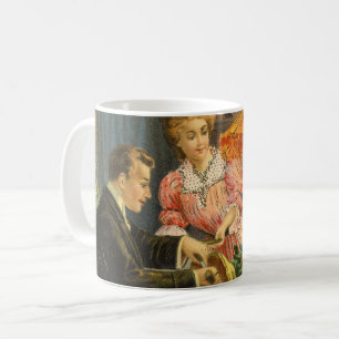 Caneca De Café Natal Antigo, Jantar de Família Vitoriano
