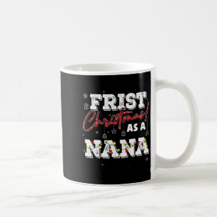 Caneca De Café Natal Antigo Primeiro Natal Como Uma Nana Novo Beb