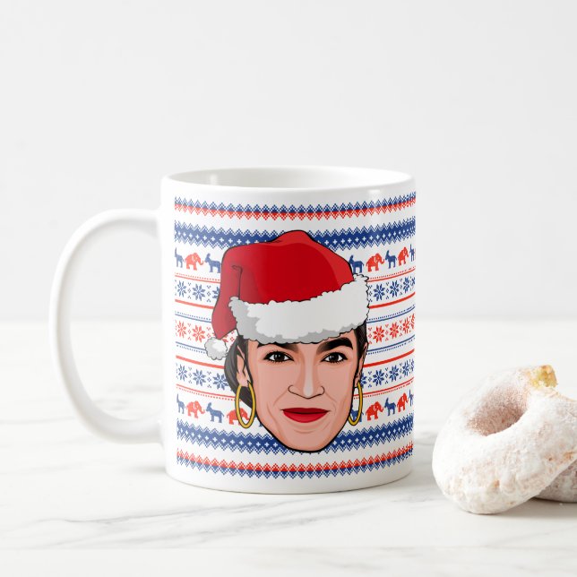 Caneca De Café Natal AOC (Com Donut)