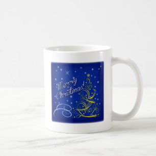 Caneca De Café Natal azul