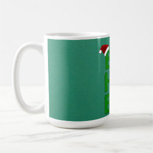 Caneca De Café Natal Bah Humbug Shirt Art-Xmas Papais noeis de Hu