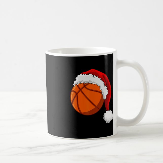 Caneca De Café Natal Ball Santa Hat Homens Esporte (Direita)