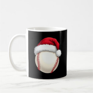 Caneca De Café Natal Baseball Santa Hat Engraçado Esporte Natal