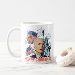 Caneca De Café Natal Biden Engraçado Joe Biden Confusou Xmas