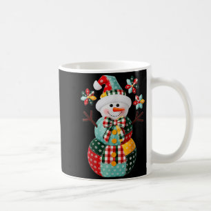 Caneca De Café Natal Boneco de Neve Remendado Préppy Fofo Homem d