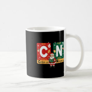 Caneca De Café Natal Carbono Nitrogênio 67 Engraçado Ciência Papa