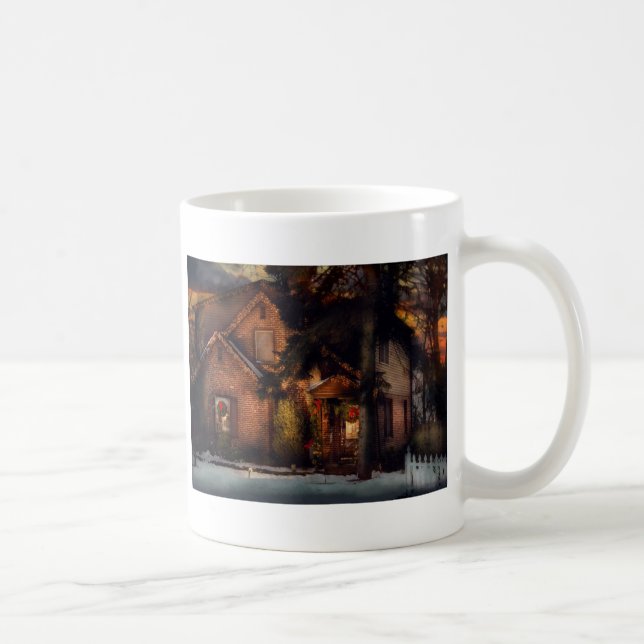 Caneca De Café Natal - Casa de Biscoito de gengibre (Direita)