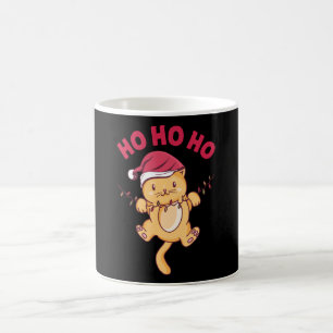 Caneca De Café Natal Cat Ho Ho Ho Ho