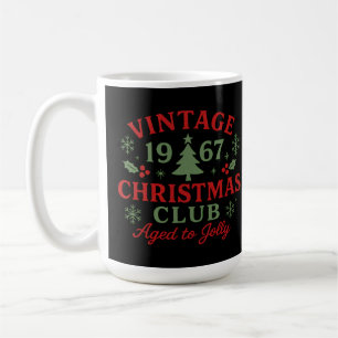 Caneca De Café Natal Clube Vintage 1967 Envelhecido para um Retro