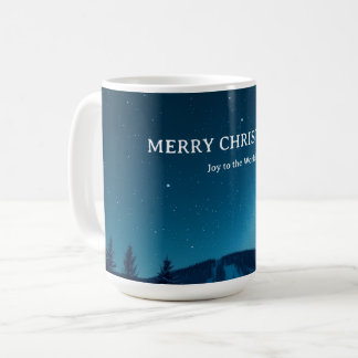 Caneca De Café Natal com Fases Lunares Celestiais, Noite de Inver