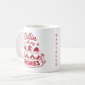 Caneca De Café Natal com Meus Gnomos - Personalizado Natal