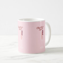 Caneca De Café Natal cor-de-rosa