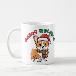 Caneca De Café Natal Corgi Mug: Feliz Woofmas