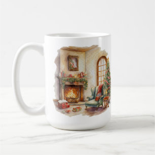 Caneca De Café Natal Cozy Home 15 oz