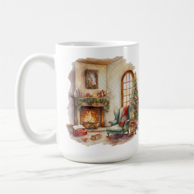 Caneca De Café Natal Cozy Home 15 oz (Esquerda)