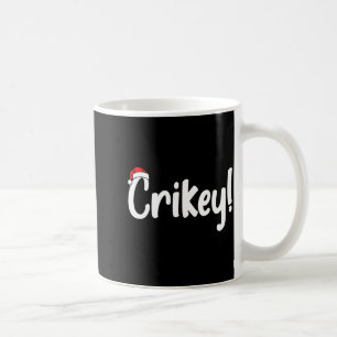 Caneca De Café Natal Crikey Chapéu de Papai Noel Correspondência