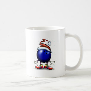 Caneca De Café Natal da boliche