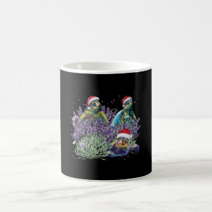 Caneca De Café Natal da Camisa de Natal da Lavanda de Tartaruga N