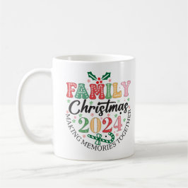 Caneca De Café Natal da família 2024