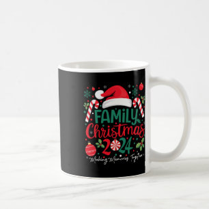 Caneca De Café Natal da Família 2024 Matchin da Praça de Natal