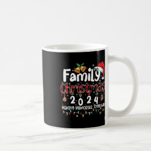 Caneca De Café Natal da família 2024 Papais noeis do Pajama Match