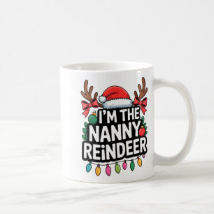 Caneca De Café Natal da Família do Rena de Babá Fofo Corresponden
