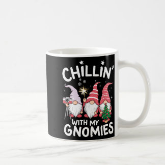 Caneca De Café Natal da Família Gnome Relaxando Com Meus Gnomos