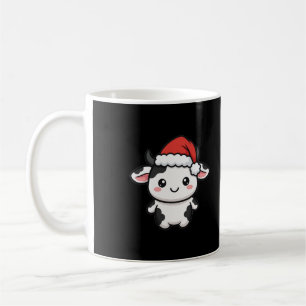 Caneca De Café Natal da Vaca do Papai Noel Fofo