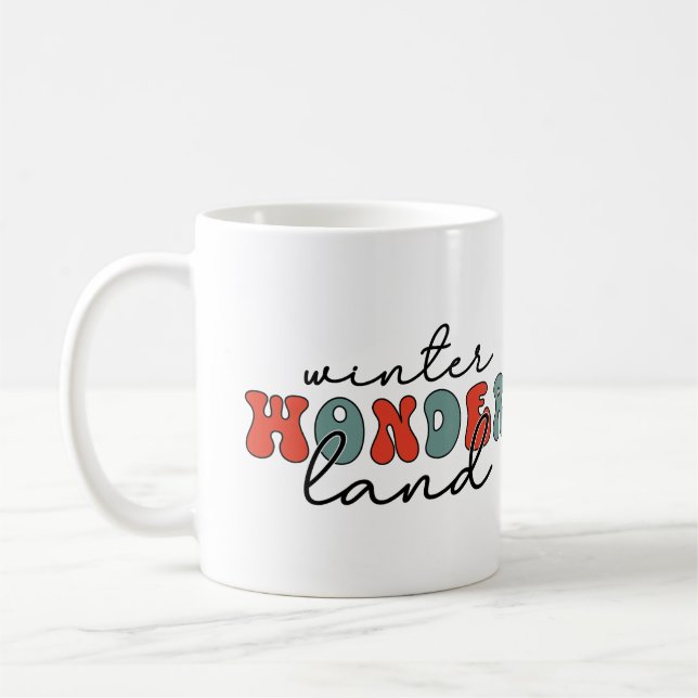 Caneca De Café Natal da Wonderland (Esquerda)