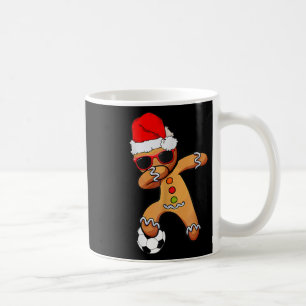 Caneca De Café Natal Dabbing Gingerbread Futebol Funny Xmas Eu